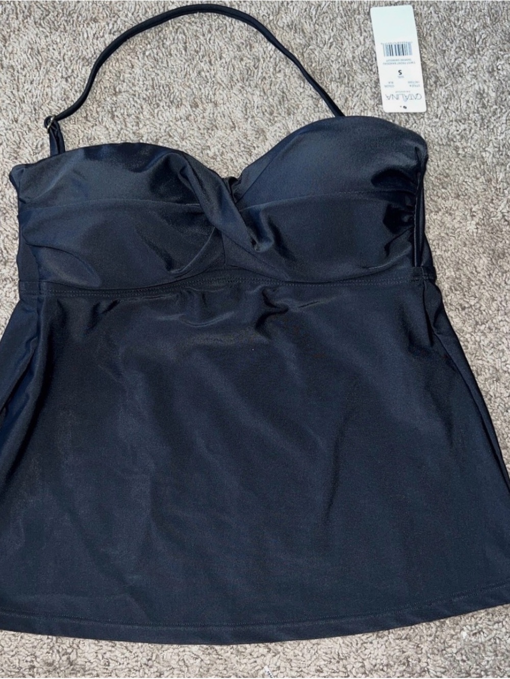 ☀️ Catalina Black Swim Tankini Top